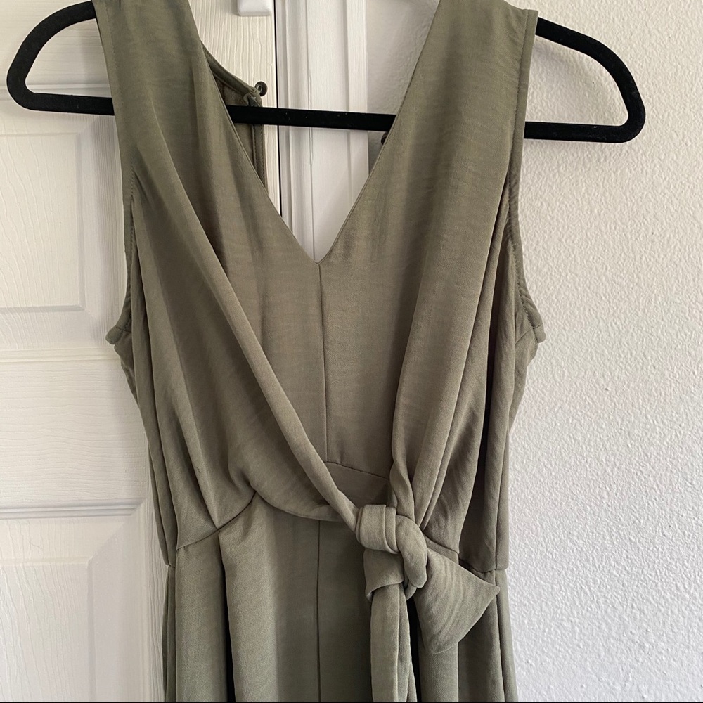 Pink lily boutique green jumpsuit